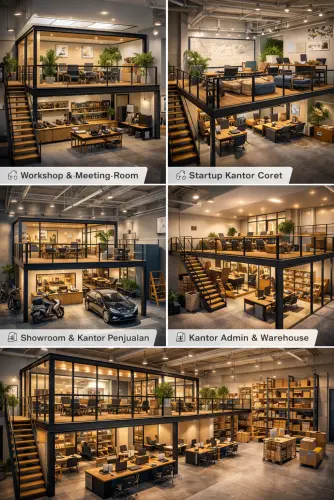 Mezzanine Ruang Kantor di Pagedangan